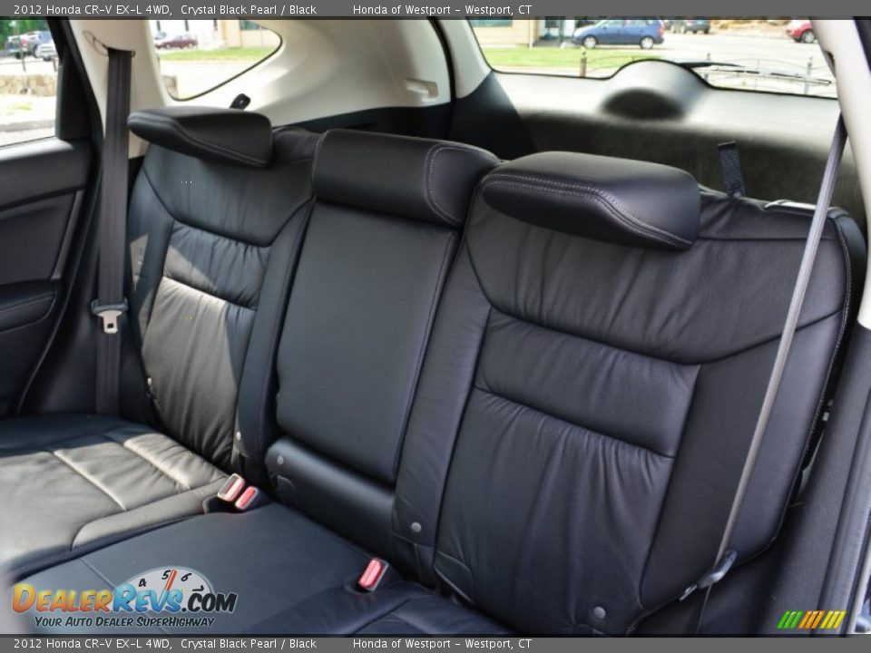 2012 Honda CR-V EX-L 4WD Crystal Black Pearl / Black Photo #14