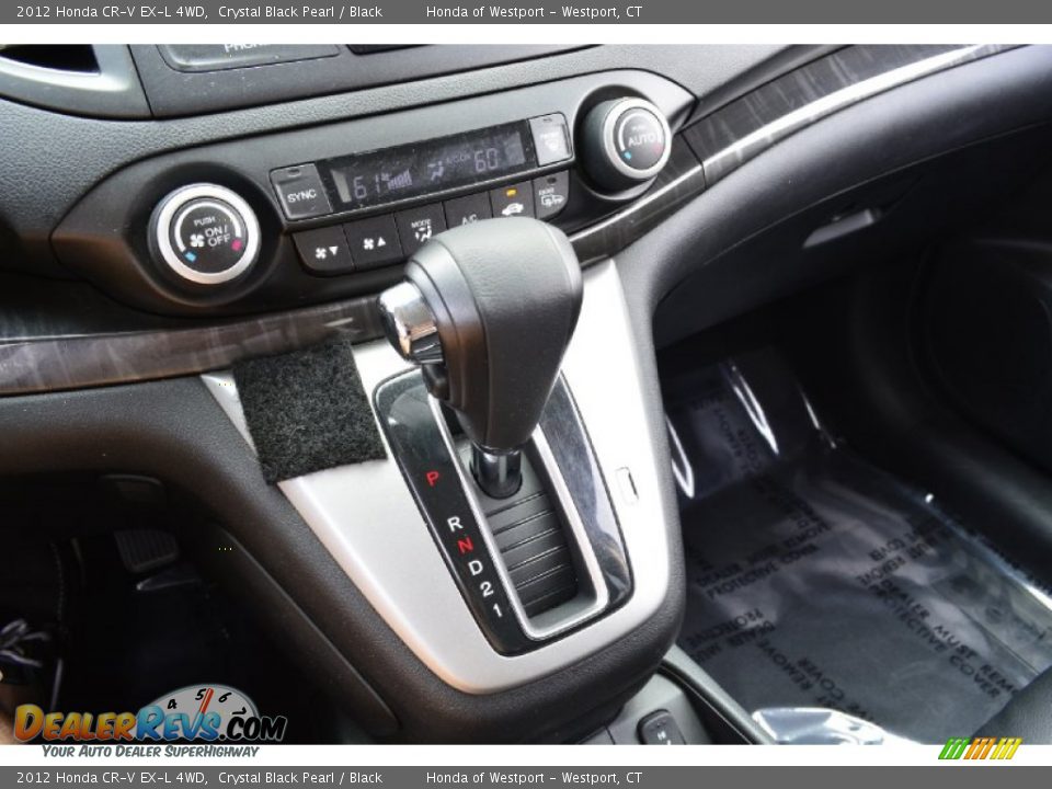 2012 Honda CR-V EX-L 4WD Crystal Black Pearl / Black Photo #15