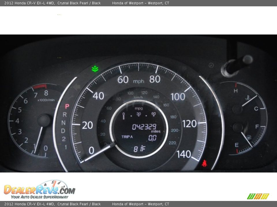 2012 Honda CR-V EX-L 4WD Crystal Black Pearl / Black Photo #16