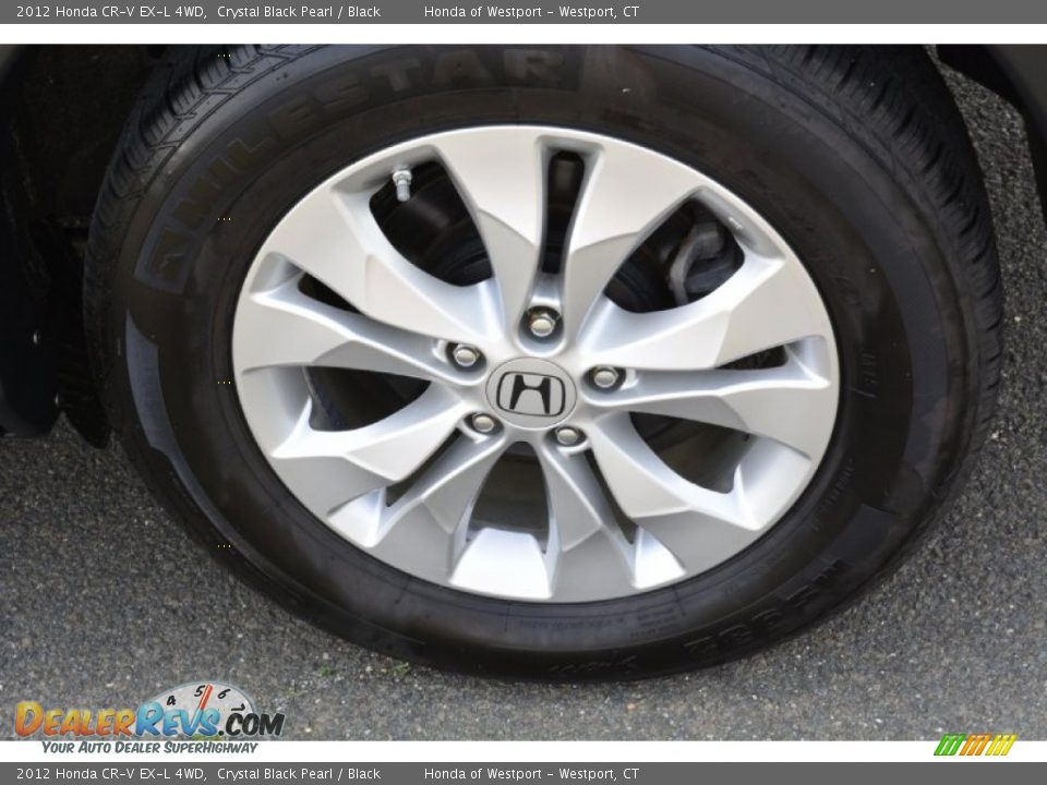 2012 Honda CR-V EX-L 4WD Crystal Black Pearl / Black Photo #21