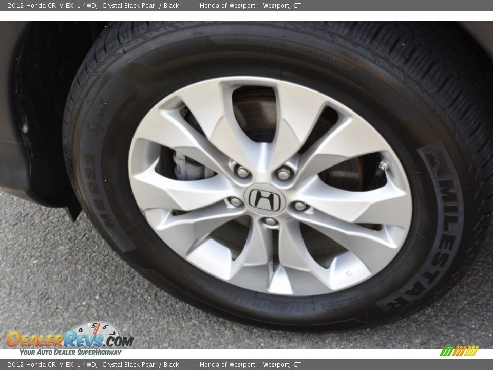2012 Honda CR-V EX-L 4WD Crystal Black Pearl / Black Photo #22