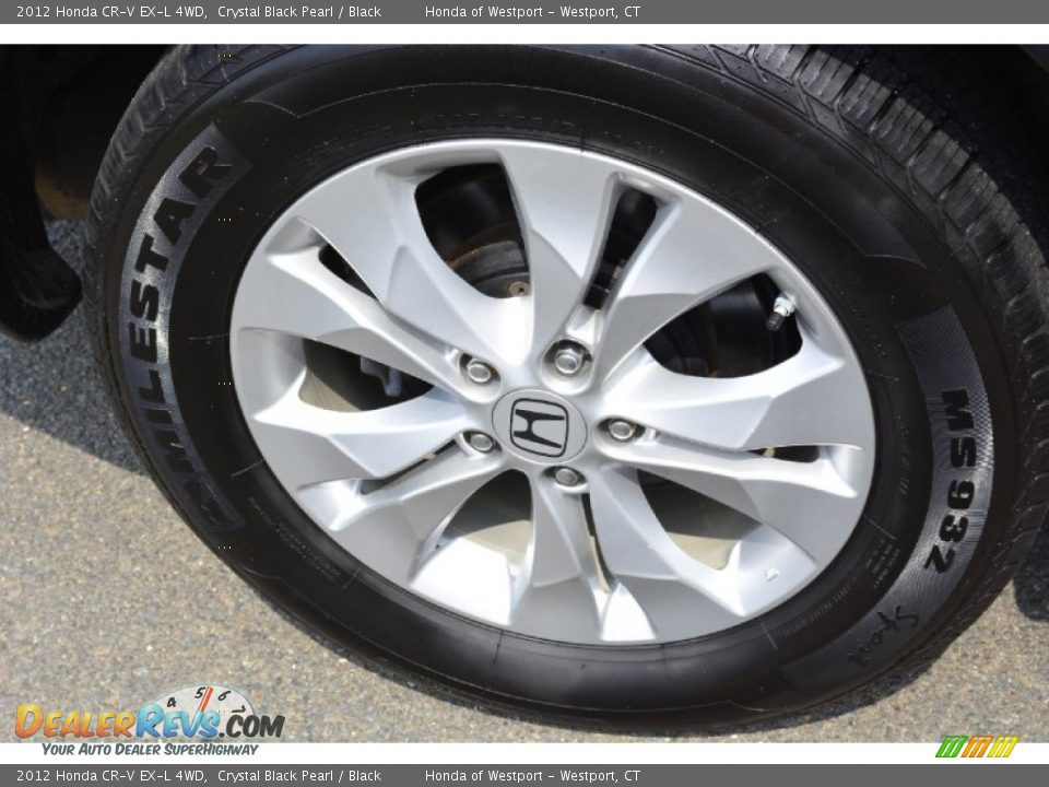 2012 Honda CR-V EX-L 4WD Crystal Black Pearl / Black Photo #23