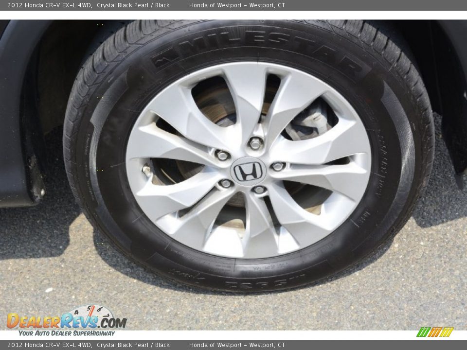 2012 Honda CR-V EX-L 4WD Crystal Black Pearl / Black Photo #24
