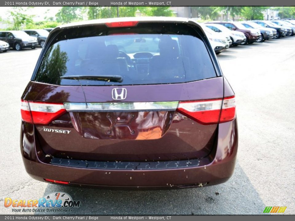 2011 Honda Odyssey EX Dark Cherry Pearl / Beige Photo #7