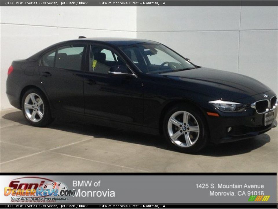 2014 BMW 3 Series 328i Sedan Jet Black / Black Photo #1