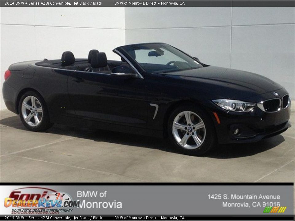 2014 BMW 4 Series 428i Convertible Jet Black / Black Photo #1