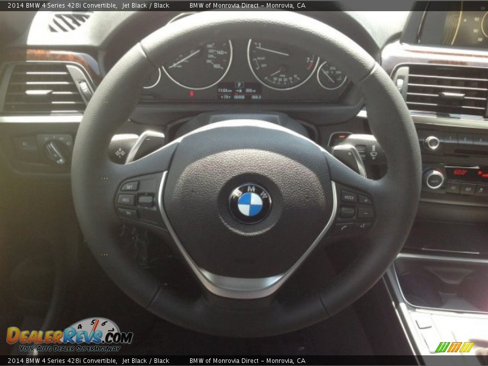 2014 BMW 4 Series 428i Convertible Jet Black / Black Photo #9