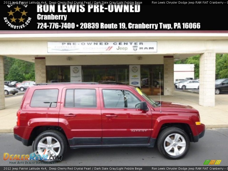 2012 Jeep Patriot Latitude 4x4 Deep Cherry Red Crystal Pearl / Dark Slate Gray/Light Pebble Beige Photo #1
