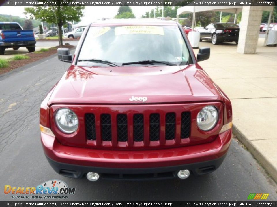 2012 Jeep Patriot Latitude 4x4 Deep Cherry Red Crystal Pearl / Dark Slate Gray/Light Pebble Beige Photo #3