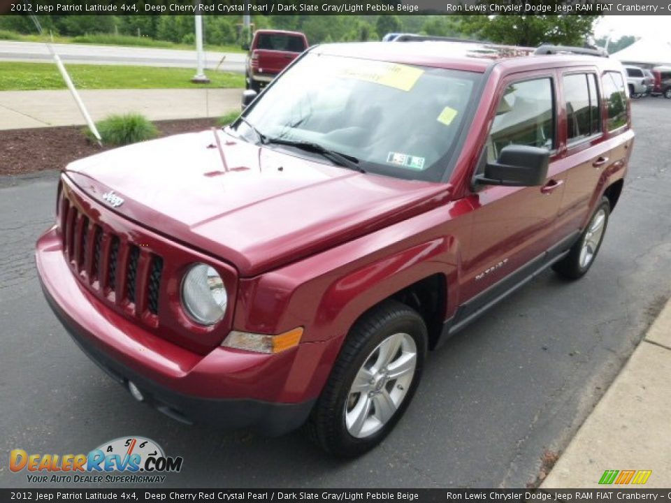 2012 Jeep Patriot Latitude 4x4 Deep Cherry Red Crystal Pearl / Dark Slate Gray/Light Pebble Beige Photo #4