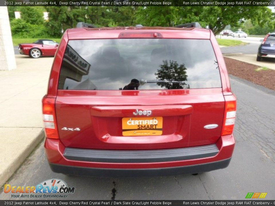 2012 Jeep Patriot Latitude 4x4 Deep Cherry Red Crystal Pearl / Dark Slate Gray/Light Pebble Beige Photo #7