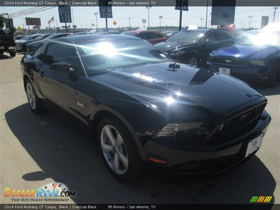 2014 Ford Mustang GT Coupe Black / Charcoal Black Photo #3