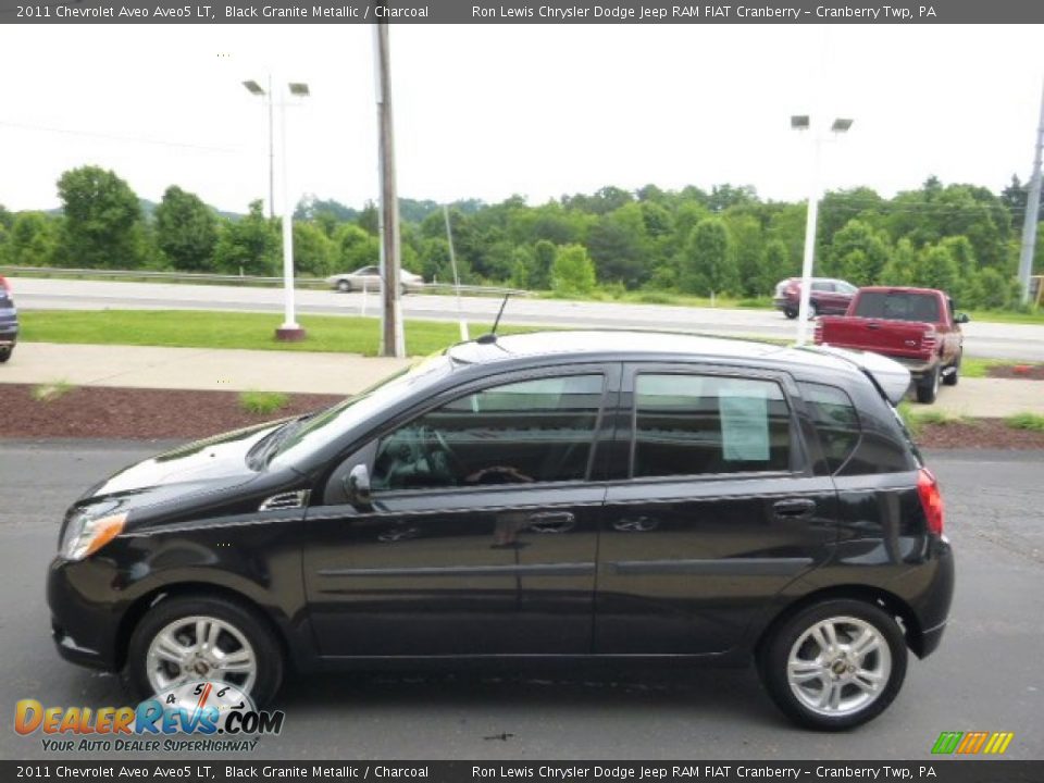 2011 Chevrolet Aveo Aveo5 LT Black Granite Metallic / Charcoal Photo #5