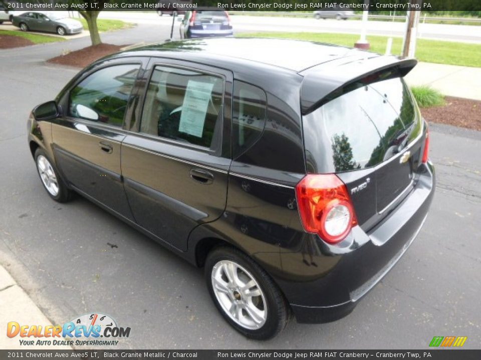 2011 Chevrolet Aveo Aveo5 LT Black Granite Metallic / Charcoal Photo #6