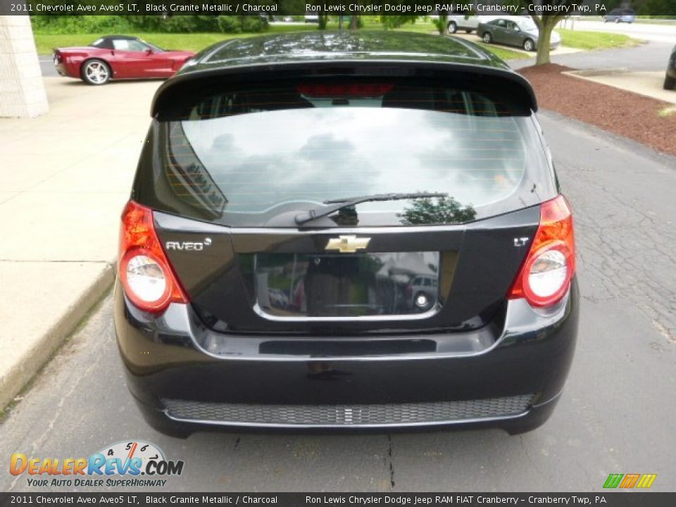2011 Chevrolet Aveo Aveo5 LT Black Granite Metallic / Charcoal Photo #7