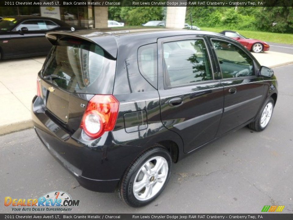 2011 Chevrolet Aveo Aveo5 LT Black Granite Metallic / Charcoal Photo #8