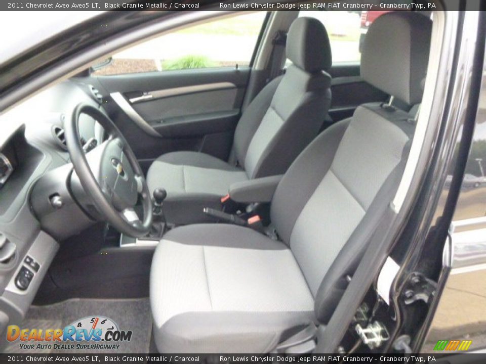 2011 Chevrolet Aveo Aveo5 LT Black Granite Metallic / Charcoal Photo #10