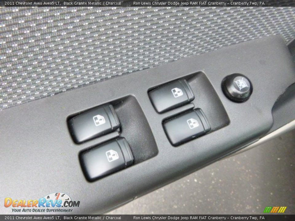 2011 Chevrolet Aveo Aveo5 LT Black Granite Metallic / Charcoal Photo #15