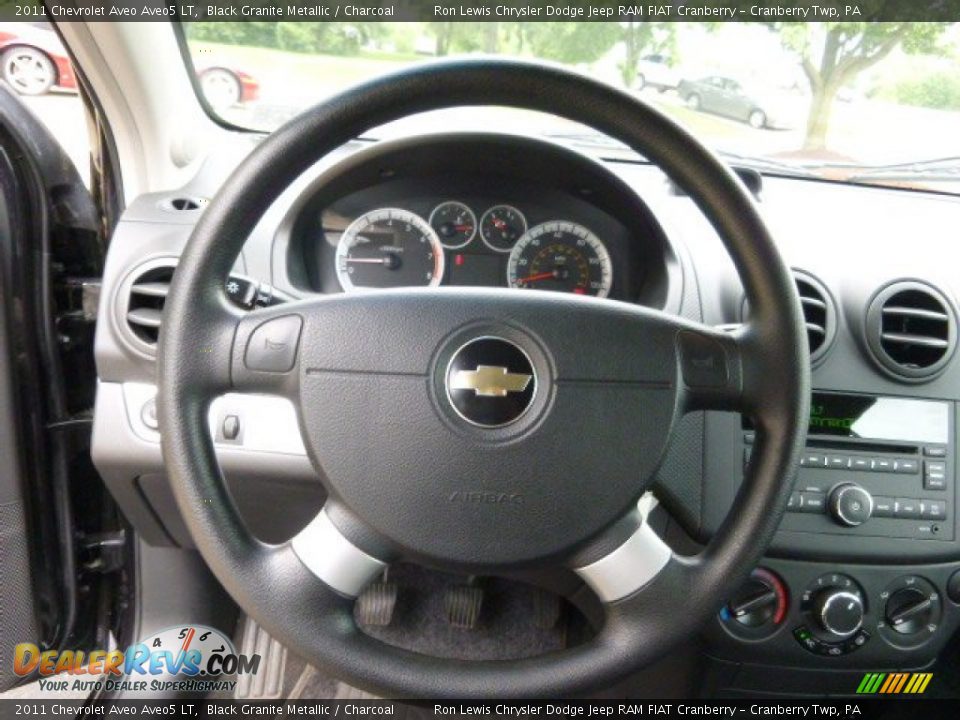 2011 Chevrolet Aveo Aveo5 LT Black Granite Metallic / Charcoal Photo #18