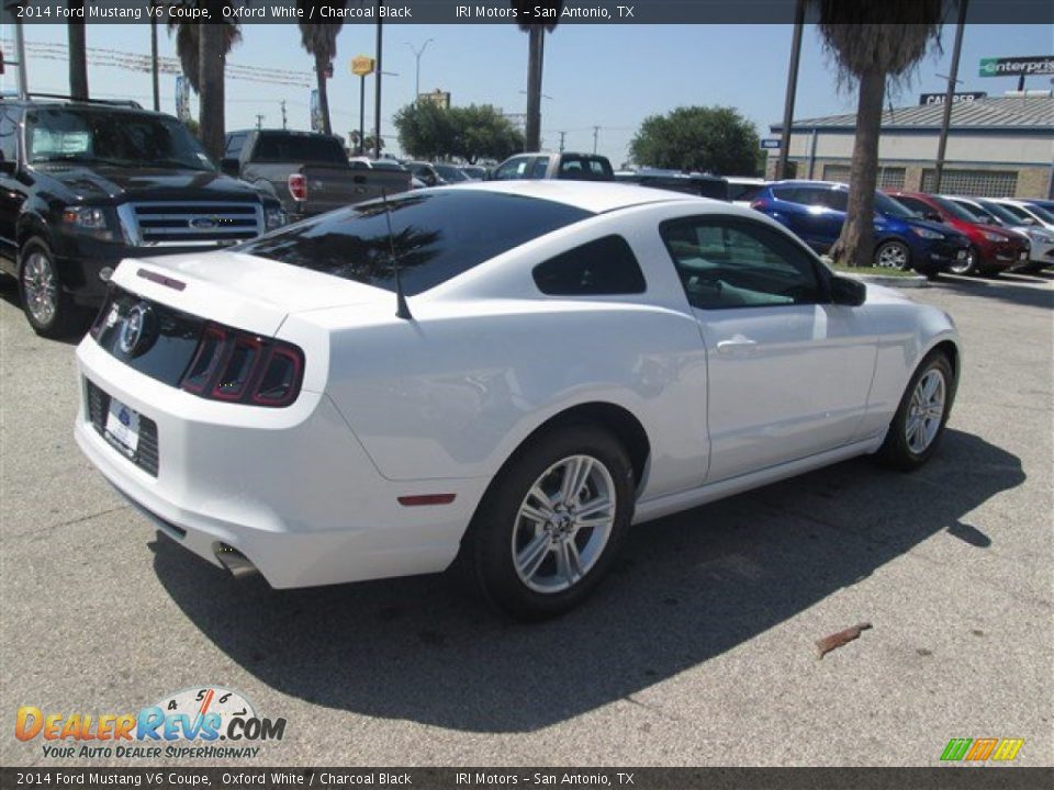 2014 Ford Mustang V6 Coupe Oxford White / Charcoal Black Photo #5