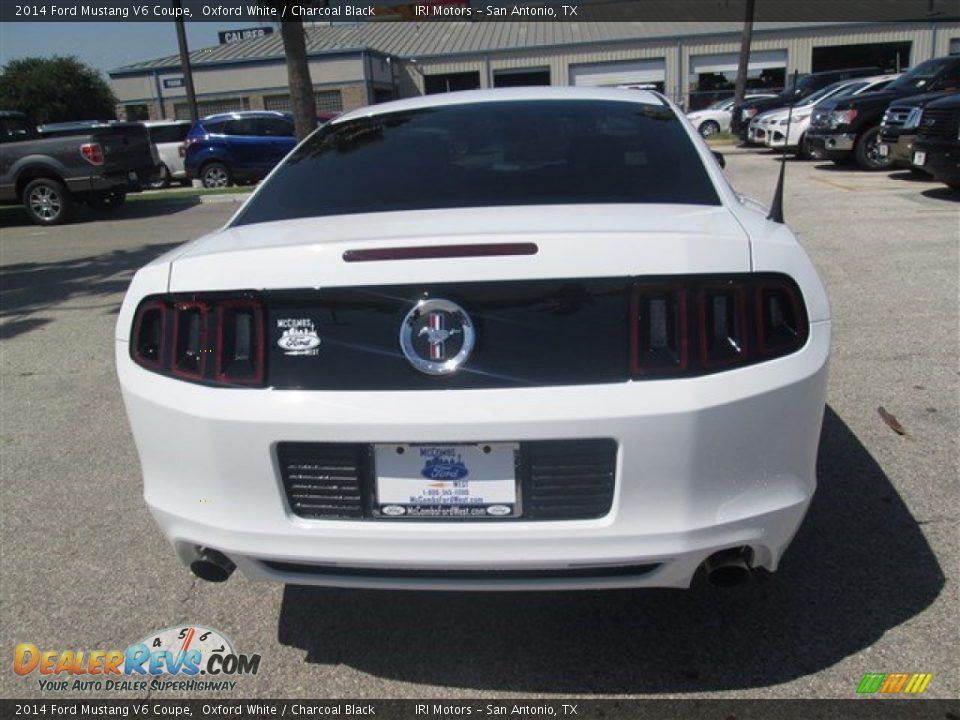 2014 Ford Mustang V6 Coupe Oxford White / Charcoal Black Photo #6