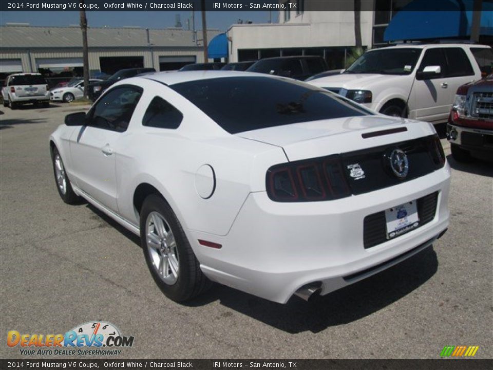 2014 Ford Mustang V6 Coupe Oxford White / Charcoal Black Photo #7