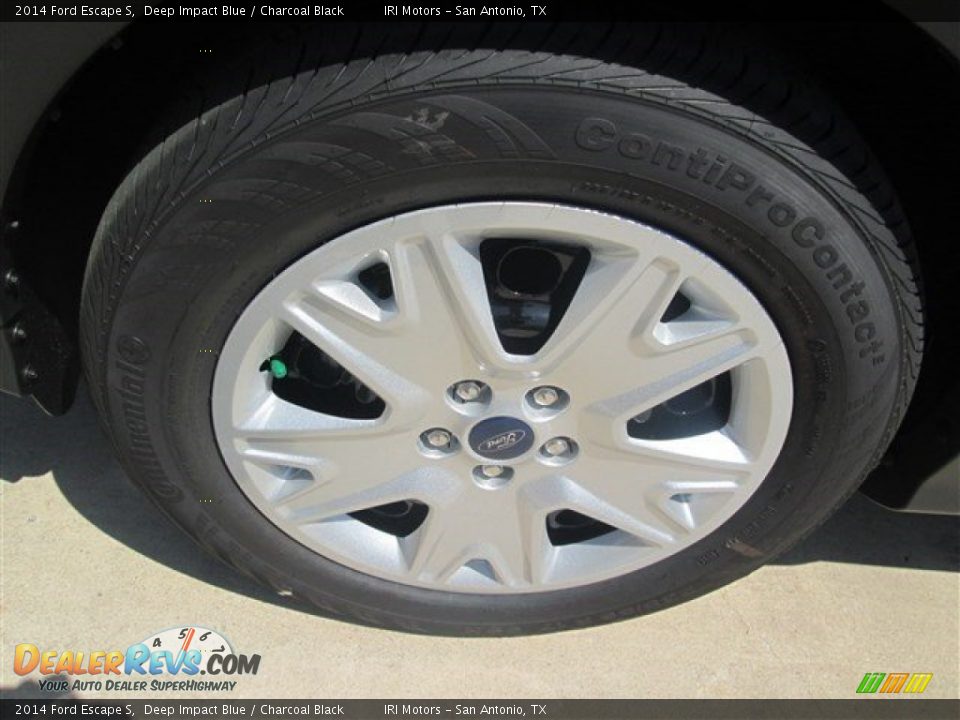 2014 Ford Escape S Deep Impact Blue / Charcoal Black Photo #9