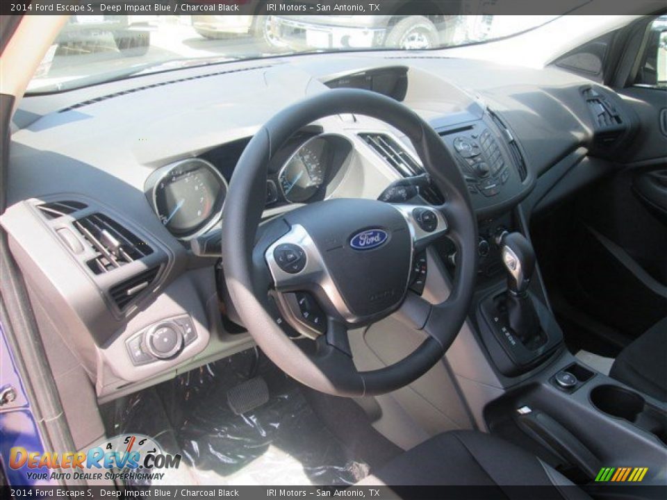 2014 Ford Escape S Deep Impact Blue / Charcoal Black Photo #11