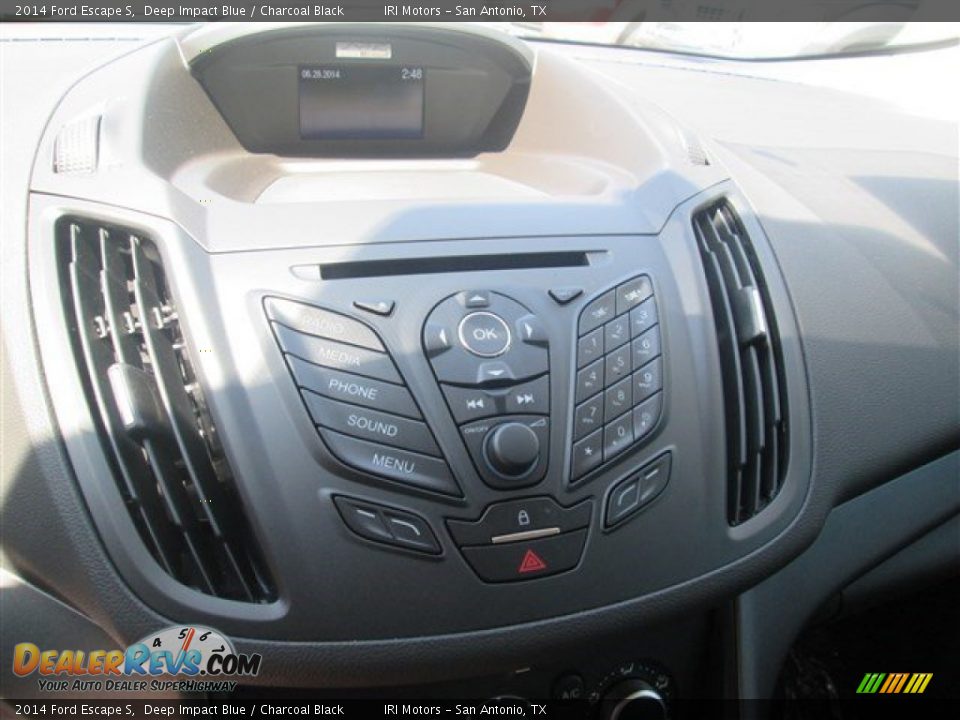 2014 Ford Escape S Deep Impact Blue / Charcoal Black Photo #12