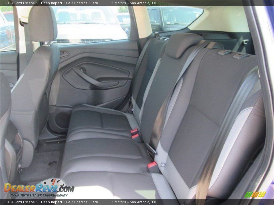 2014 Ford Escape S Deep Impact Blue / Charcoal Black Photo #13