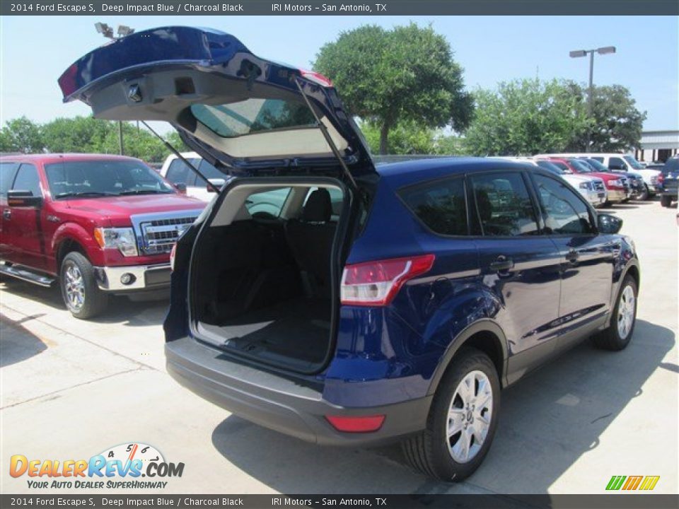 2014 Ford Escape S Deep Impact Blue / Charcoal Black Photo #15