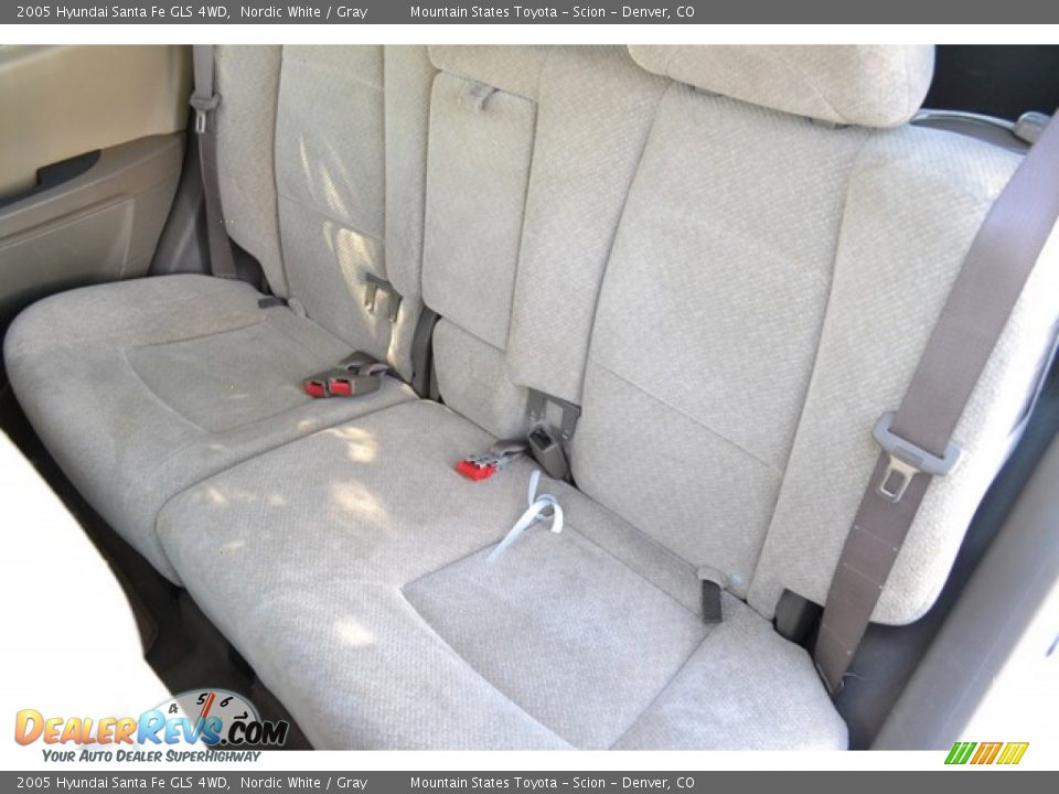 2005 Hyundai Santa Fe GLS 4WD Nordic White / Gray Photo #6