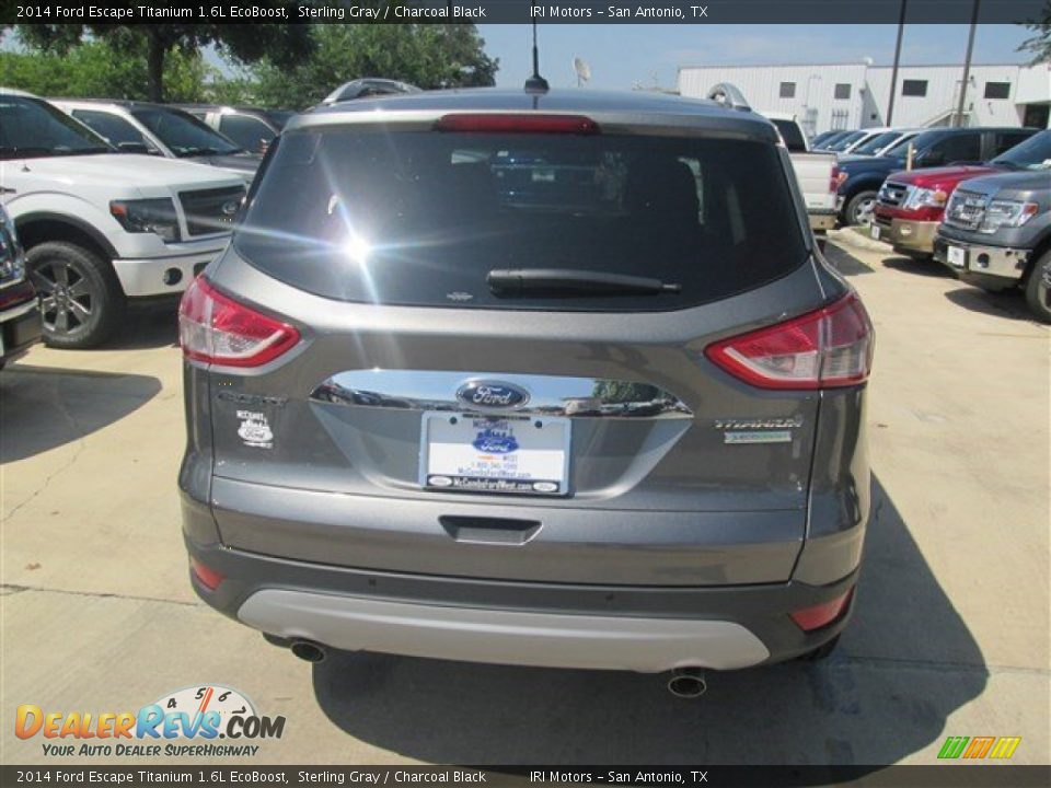 2014 Ford Escape Titanium 1.6L EcoBoost Sterling Gray / Charcoal Black Photo #6