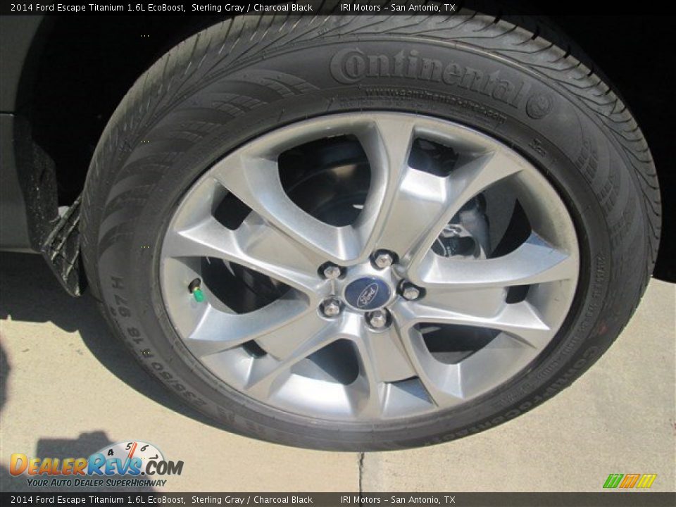 2014 Ford Escape Titanium 1.6L EcoBoost Sterling Gray / Charcoal Black Photo #9