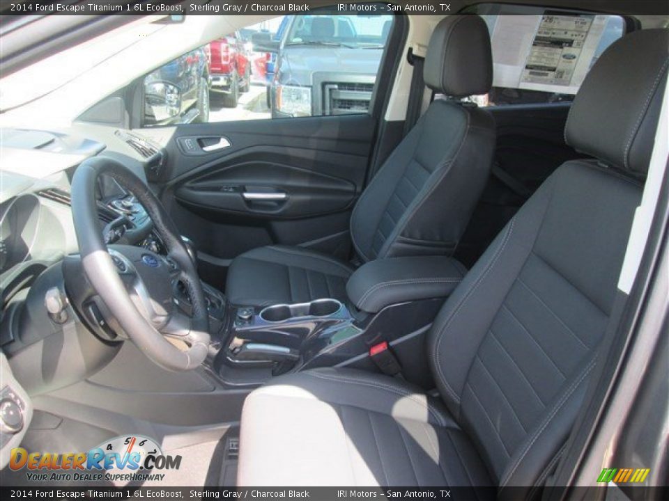2014 Ford Escape Titanium 1.6L EcoBoost Sterling Gray / Charcoal Black Photo #10