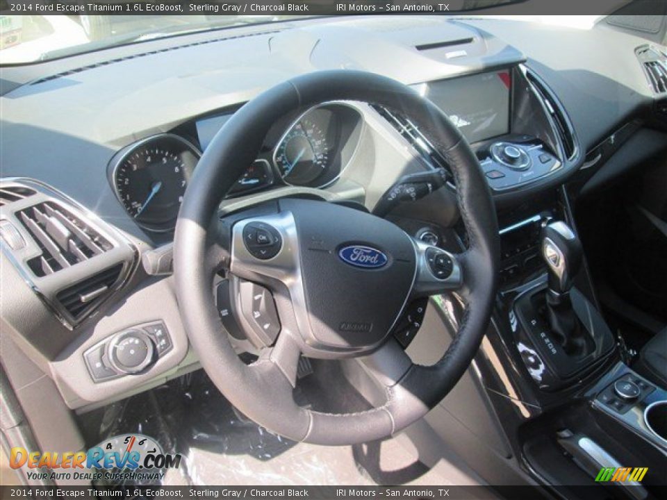 2014 Ford Escape Titanium 1.6L EcoBoost Sterling Gray / Charcoal Black Photo #11