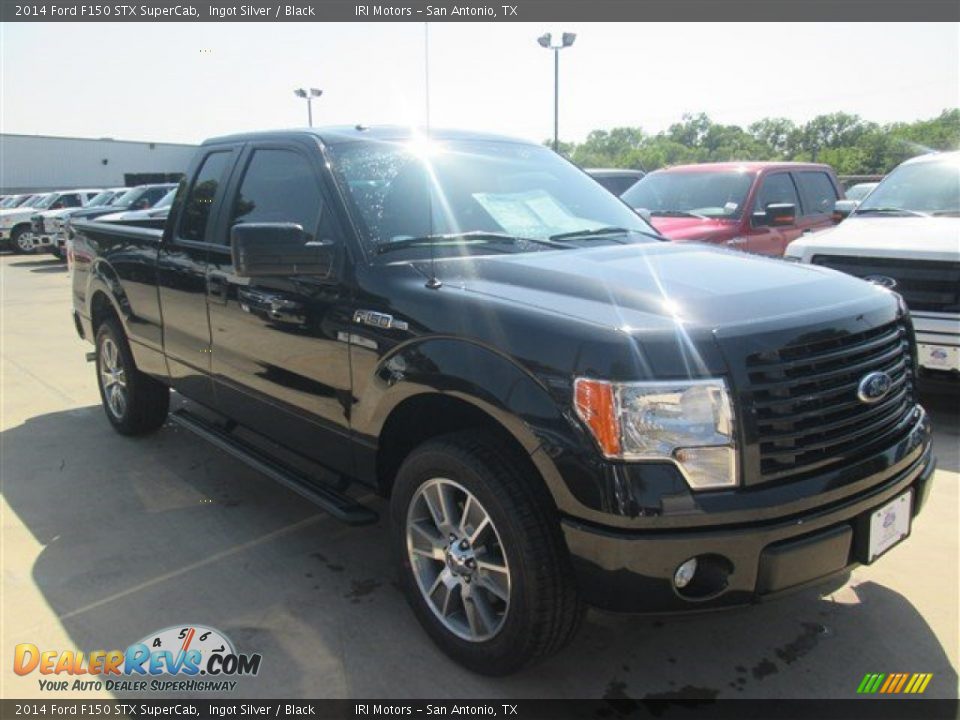 2014 Ford F150 STX SuperCab Ingot Silver / Black Photo #18