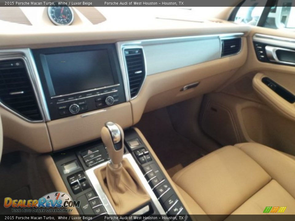 2015 Porsche Macan Turbo White / Luxor Beige Photo #13