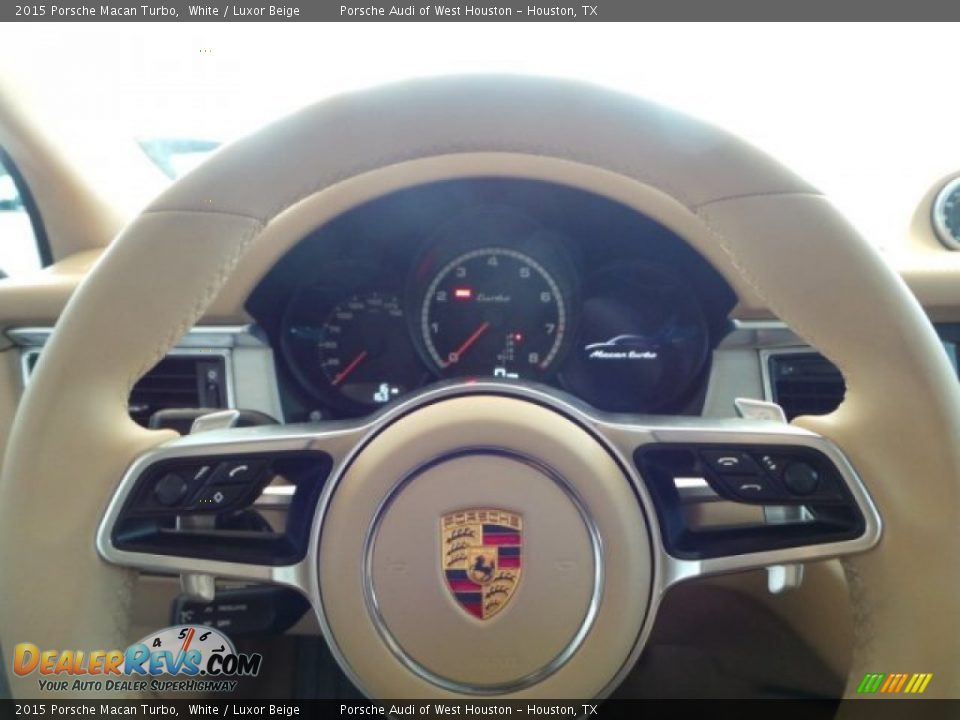 2015 Porsche Macan Turbo White / Luxor Beige Photo #21