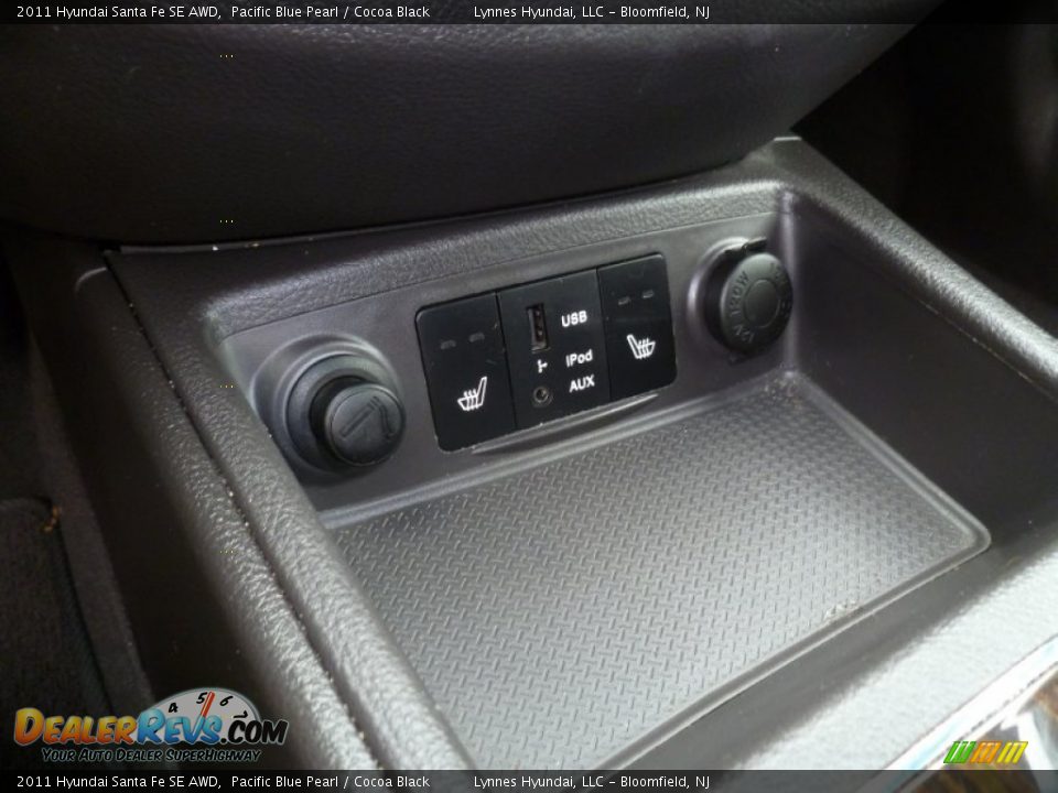 2011 Hyundai Santa Fe SE AWD Pacific Blue Pearl / Cocoa Black Photo #12