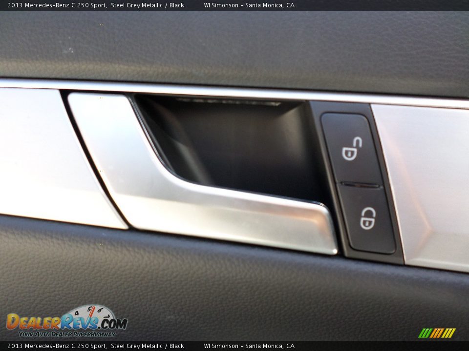 2013 Mercedes-Benz C 250 Sport Steel Grey Metallic / Black Photo #7