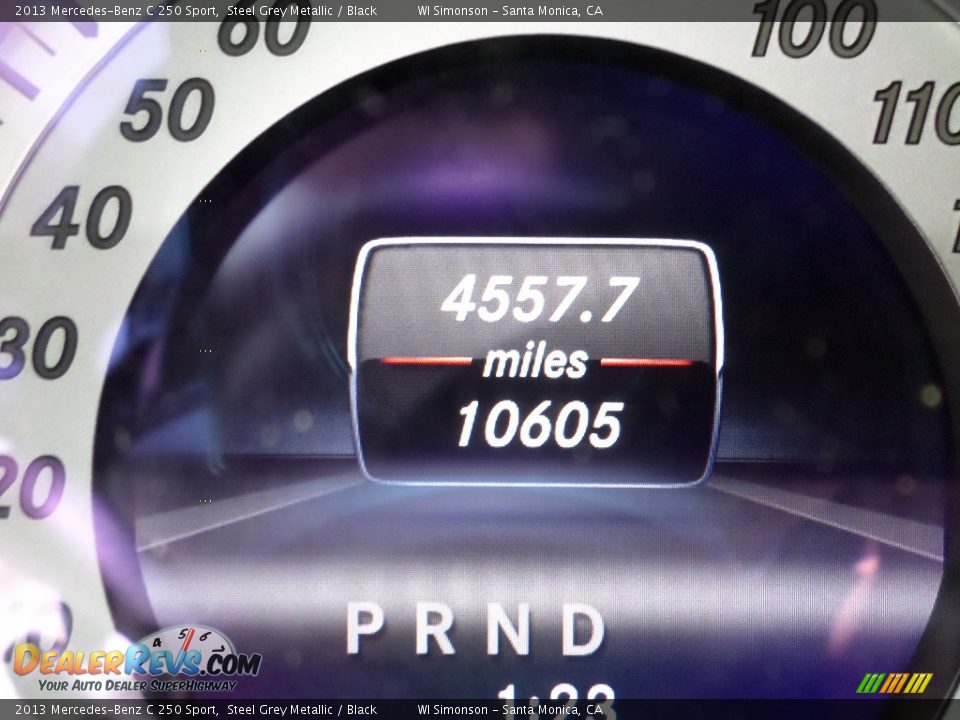 2013 Mercedes-Benz C 250 Sport Steel Grey Metallic / Black Photo #10
