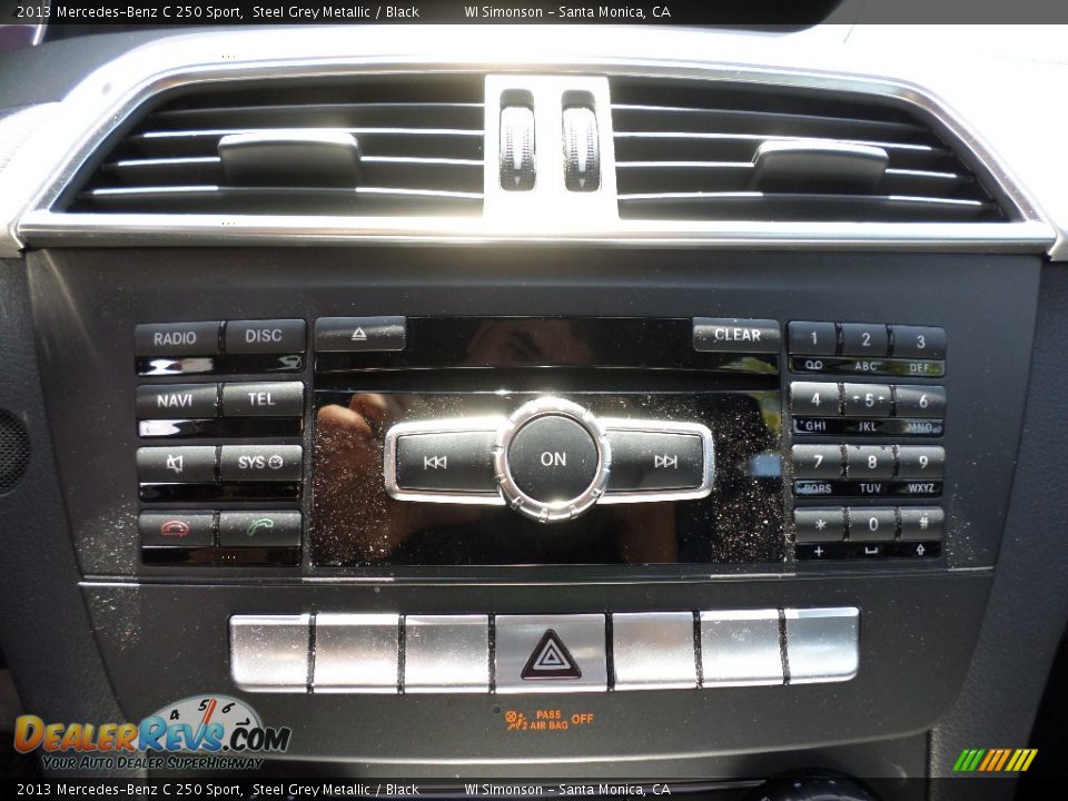 2013 Mercedes-Benz C 250 Sport Steel Grey Metallic / Black Photo #14
