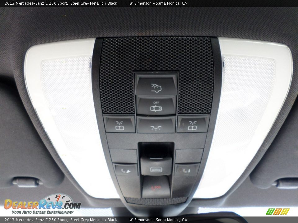 2013 Mercedes-Benz C 250 Sport Steel Grey Metallic / Black Photo #16