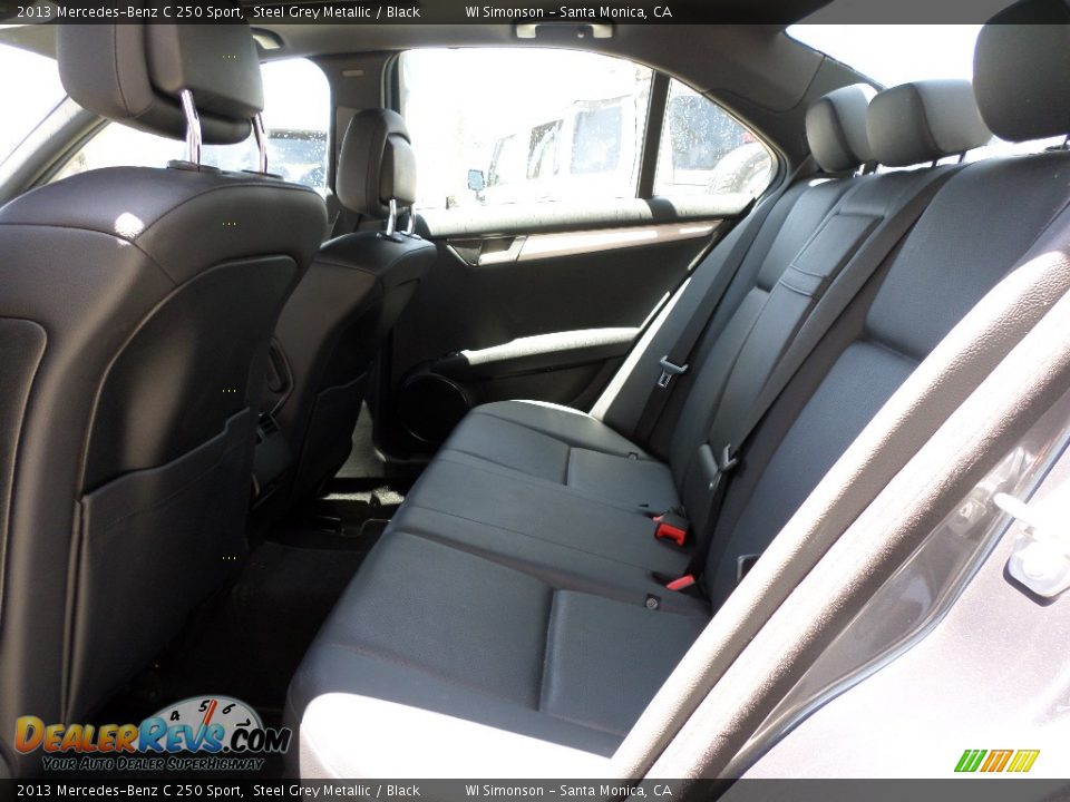 2013 Mercedes-Benz C 250 Sport Steel Grey Metallic / Black Photo #18