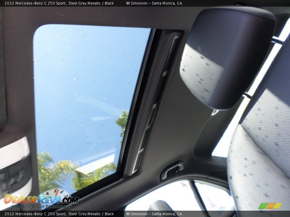 2013 Mercedes-Benz C 250 Sport Steel Grey Metallic / Black Photo #21