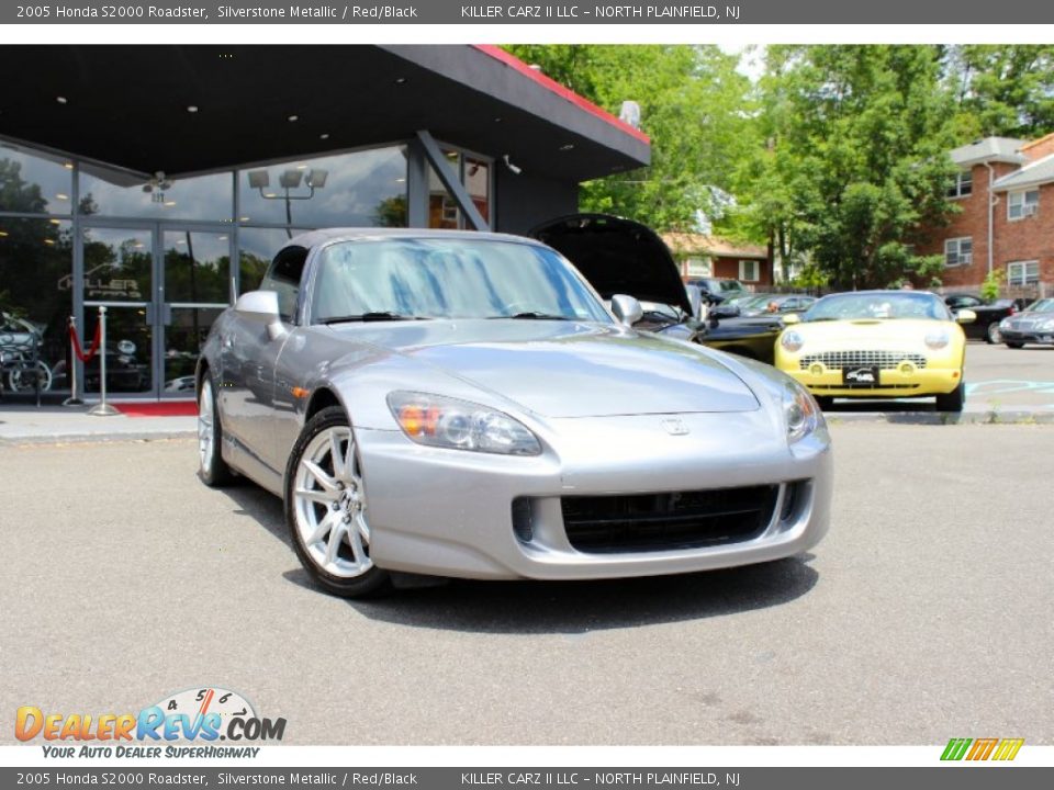 2005 Honda S2000 Roadster Silverstone Metallic / Red/Black Photo #1