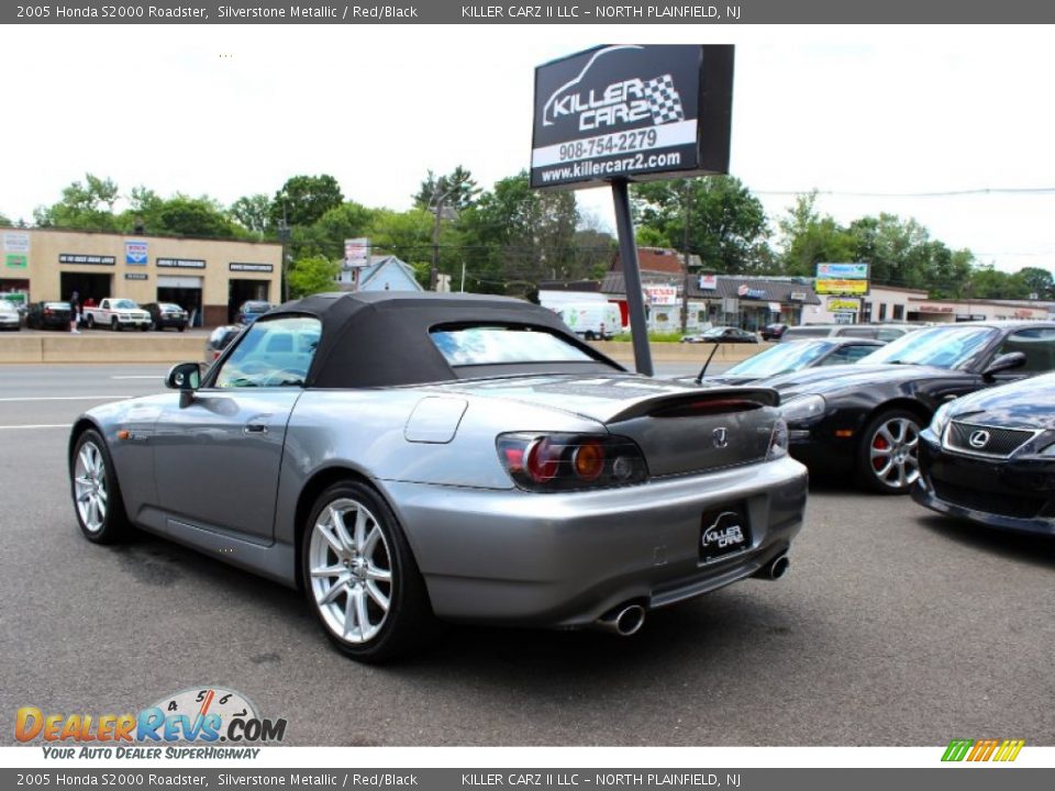2005 Honda S2000 Roadster Silverstone Metallic / Red/Black Photo #5