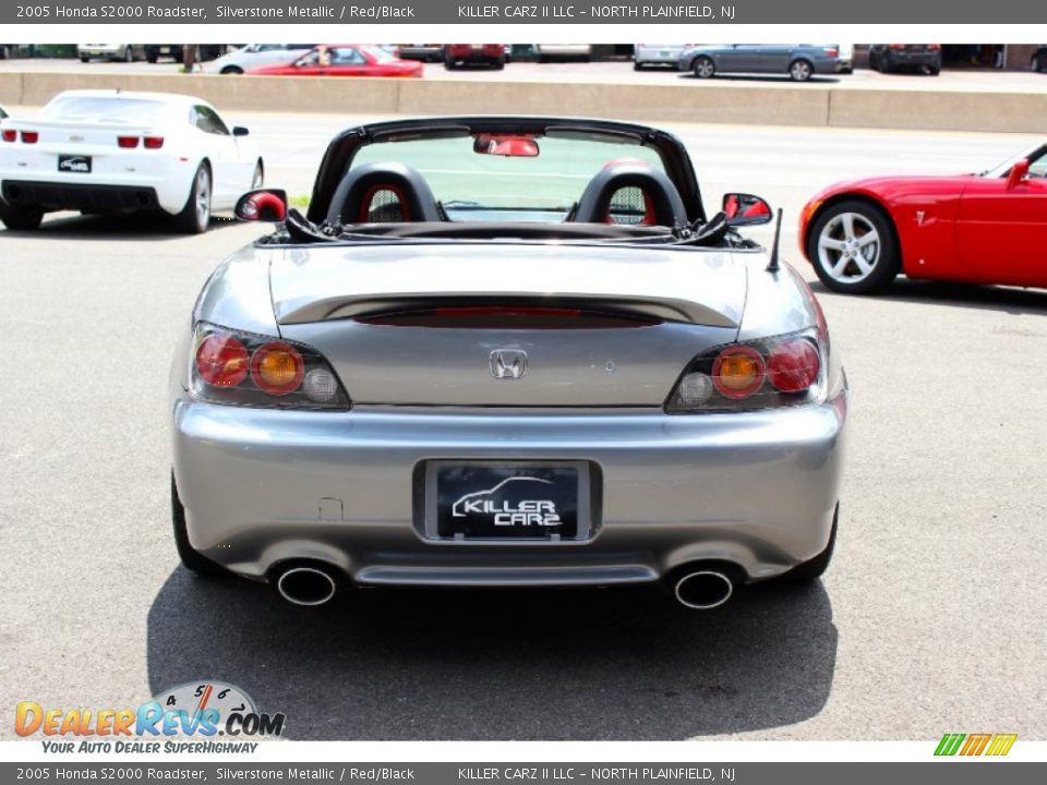 2005 Honda S2000 Roadster Silverstone Metallic / Red/Black Photo #6