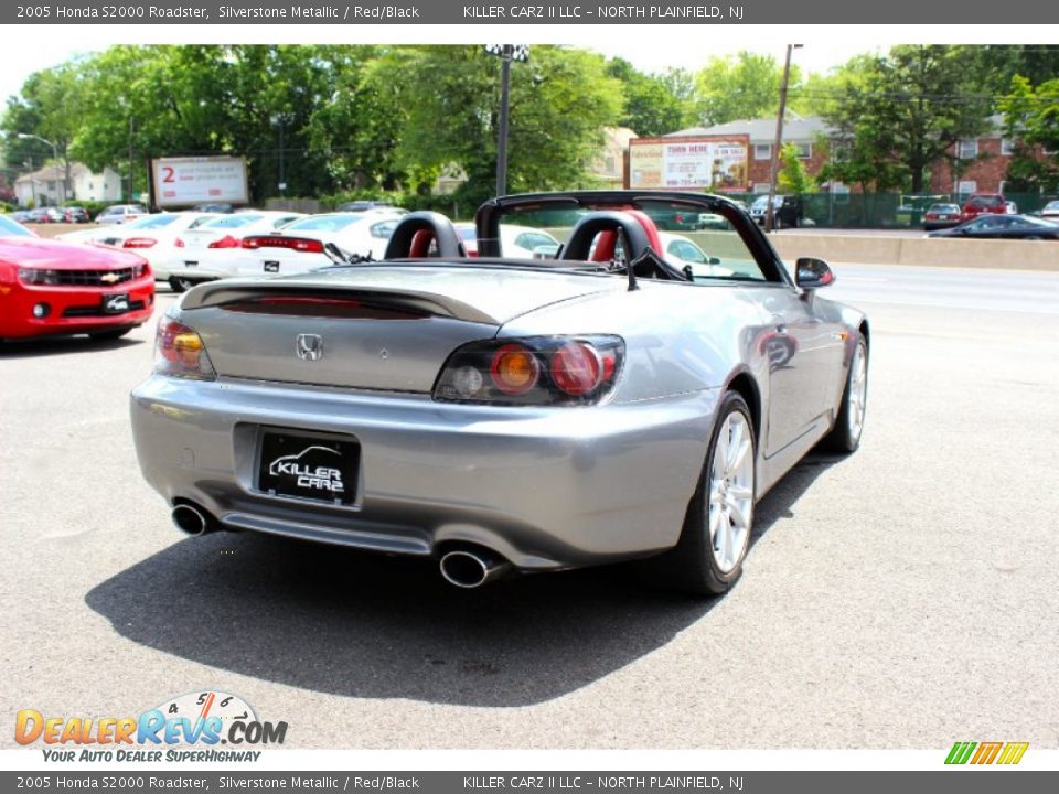 2005 Honda S2000 Roadster Silverstone Metallic / Red/Black Photo #7